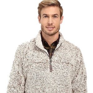 True Grit 1/4 zip frosty tipped pile pullover